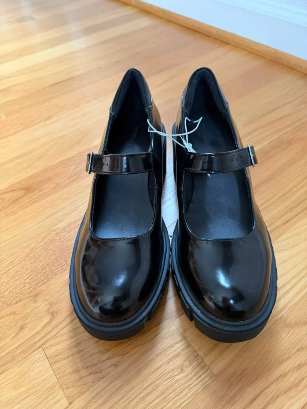NWT Old Navy | Chunky Lug Sole Mary Jane Heels | Black, 9.5